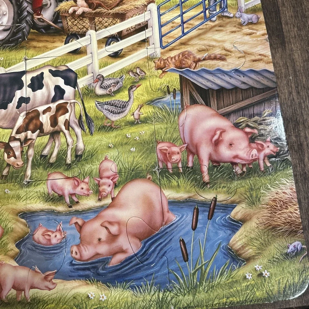 Floor Puzzle.  On The Farm Unbranded Puzzle.  24 Jumbo‎ Pieces